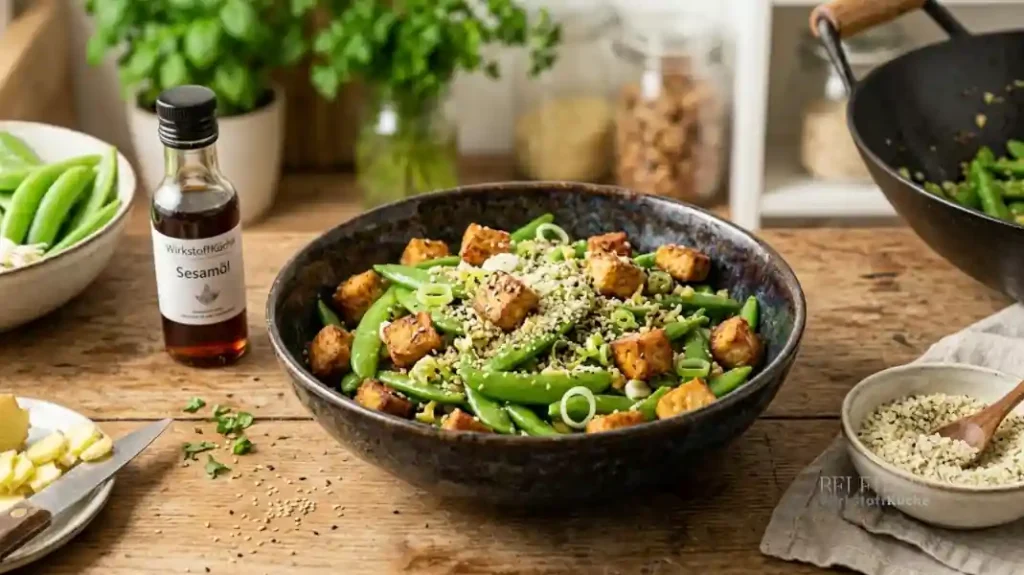 Wok Zuckererbsen