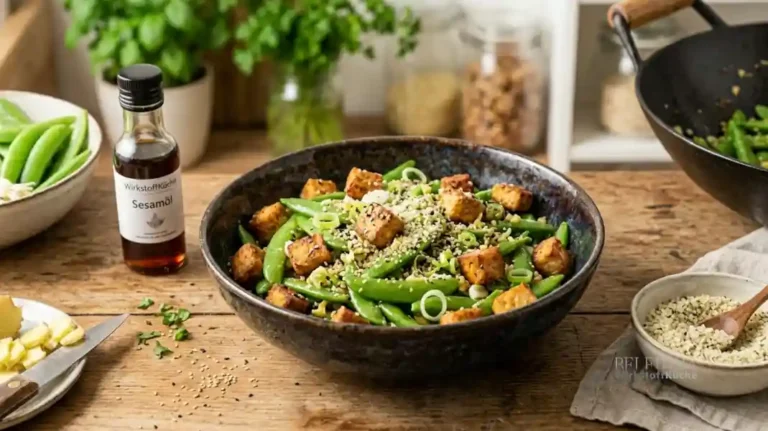 Wok Zuckererbsen