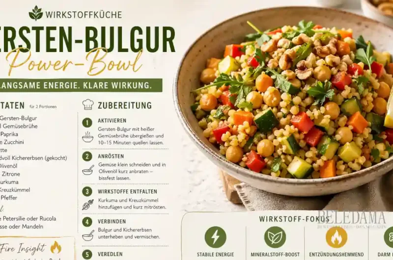 Rezept Gersten-Bulgur-Bowl Power mit echter Wirkung