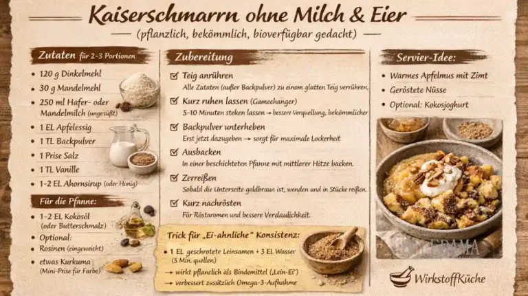 Kaiserschmarrn pflanzlich, leicht, überraschend gut