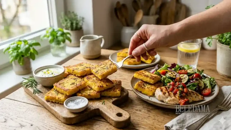 Knusprige Polenta-Schnitten als Multitalent