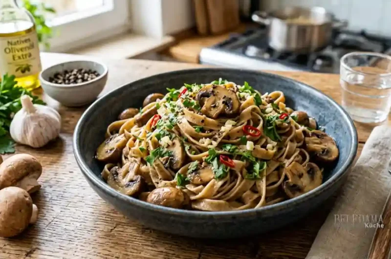Rezept Clevere Pasta mit Champignons und Kräutern