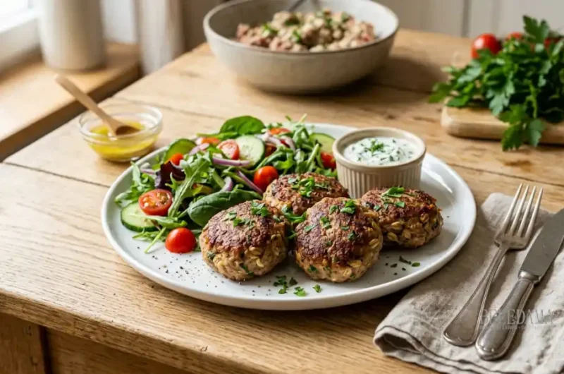 Rezept Protein-Fleischküchle nach NährstoffKüche-Style