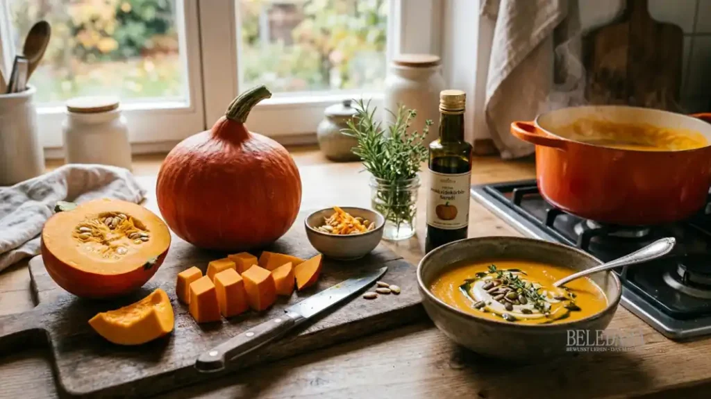 Cremige Hokkaidokürbis-Suppe