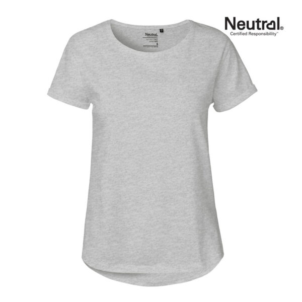 Damen T-Shirt mit Rollärmeln – Bild 5