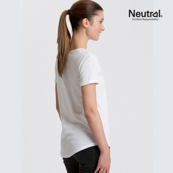 Damen T-Shirt mit Rollärmeln – Bild 3